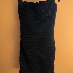 Strapless body con dress
